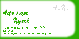 adrian nyul business card